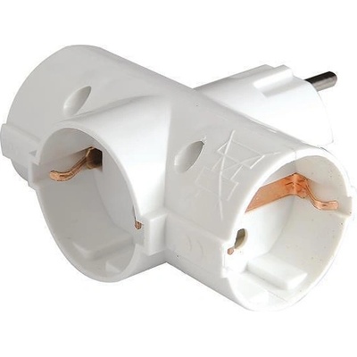 EUROLAMP Eurolamp АДАПТОР С 3 ГНЕЗДА, ВЕРТИКАЛЕН, ДЕТСКА ЗАЩИТА