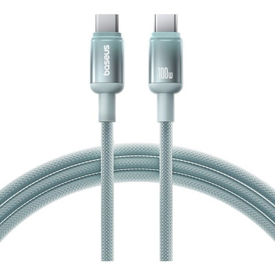 Baseus E0420700 USB-C na USB-C 100W 480Mb/s 1m modrý/zelený