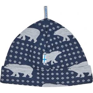 Finkid Детска зимна шапка (beanie) Finkid Kid's Hitti Nordik Beanie - Navy (904-4538-0211)