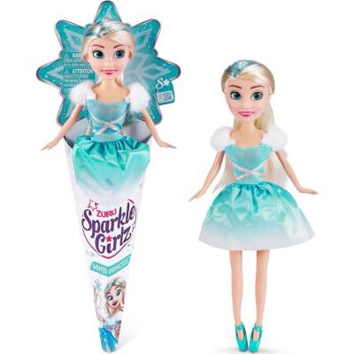 ZURU Sparkle Girlz Zimní princezna v kornoutku blondýnka