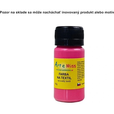 Farba na textil 40 g 51 ružová