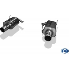 FOX Nerezový koncový tlmič s dvojitým vyústením na každej strane 1x114mm (Typ 12) SUBARU Forester - SJ 2013