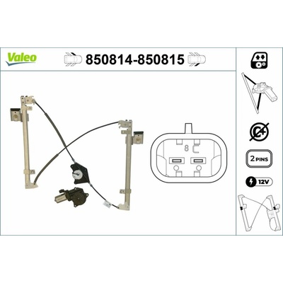 Mechanizmus zdvíhania okna VALEO 850814