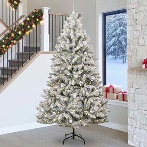 vidaXL С изкуствено коледно дърво 270 cm 300 LED светодиода Топло бяло (3395780)