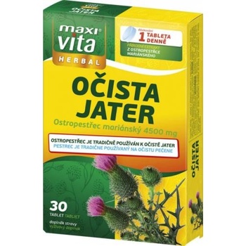 Maxivita Herbal očista jater 30 tablet