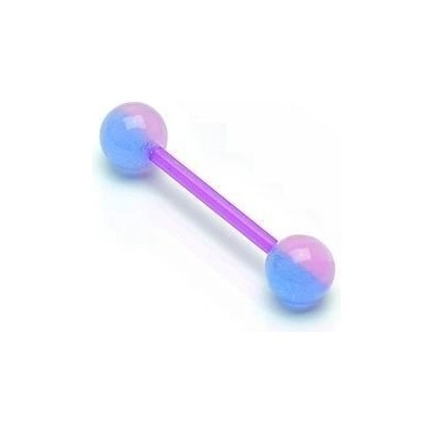 Šperky4U piercing do jazyka svítící ve tmě PJ01157-BA