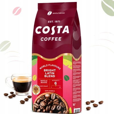 Zrnková káva COSTA COFFEE THE BRIGHT BLEND 1 kg