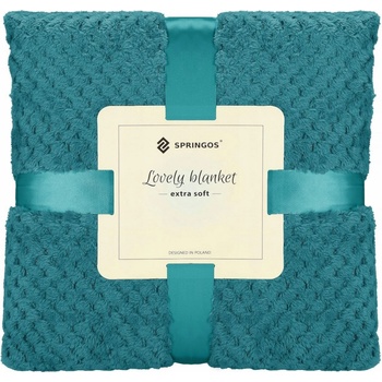 Springos Deka polyester modrá 220x200