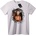 NOONEBRAND Тениска с аниме герой с юмрук - XL, White