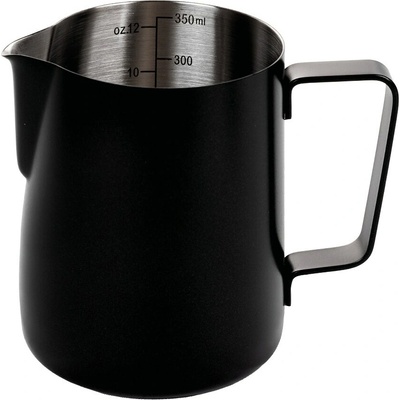 SVING Mliekovka s odmernými ryskami, 350 ml, čierna