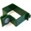 Objímka pro 3D panel light, koncová, zelená