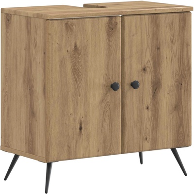 vidaXL Шкаф за мивка в баня BREDA Дъб артизан 59, 5 x 31, 5 x 59 см (897454)