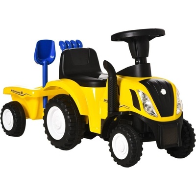 HOMCOM traktor s přívěsem žluté 91 x 29 x 44 cm