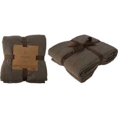 Homestyling Deka prošívaná Premium hnedá 200x220