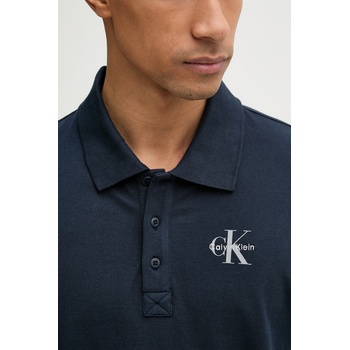 Calvin Klein Jeans тениска с яка мъжка памучна (LV04RF209G)