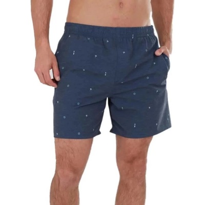 Fundango Бански гащета Fundango Bono Print swimming shorts - Blue (Navy)