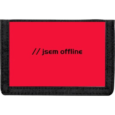 Peněženka na suchý zip Jsem offline
