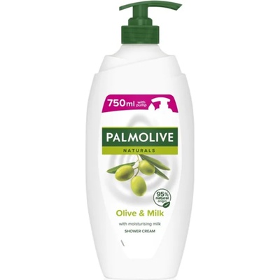 Palmolive Naturals Olive душ-гел и крем-гел за вана с екстракт от маслини с дозатор 750ml