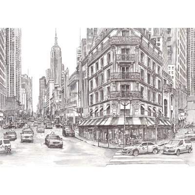 Komar Vliesová fototapeta Downtown rozměry 350 x 250 cm