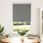 vidaXL Ролкова щора Blackout Сив 75x130 cm Ширина на плата 70, 7 cm (4011097)