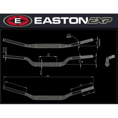 Řidítka EASTON EXP EXP M 72 57