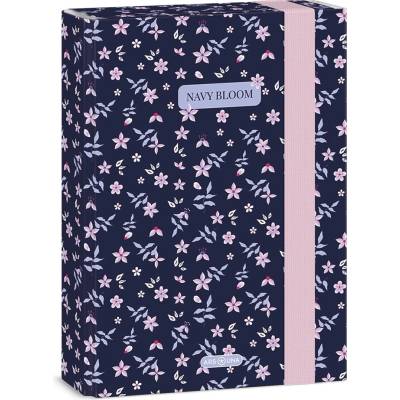 Ars Una Кутия за документи ARS UNA A/5 Navy Bloom 50865611 (50865611)