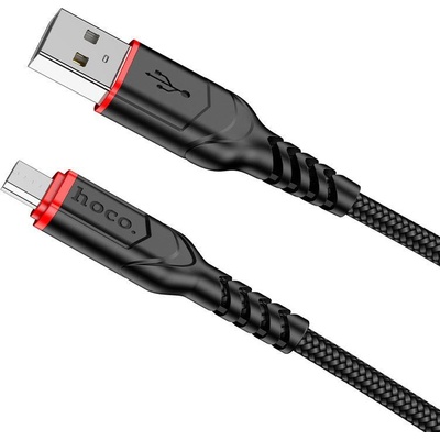 hoco. X59 Victory кабел за данни USB - MicroUSB черно-червен 2 м