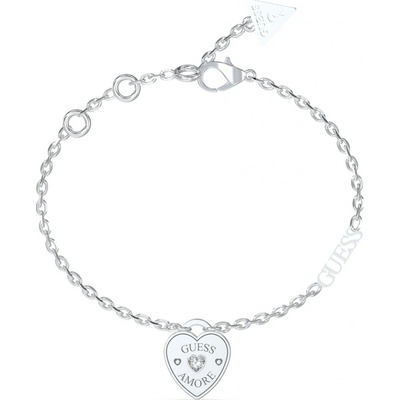Guess půvabný ocelový náramek Guess Amore JUBB05057JWRH
