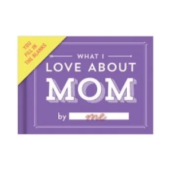 Knock Knock What I Love about Mom Fill in the Love Book Fill-in-the-Blank Gift Journal, 4.5 x 3.25-inches