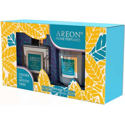 Areon Комплект ароматна свещ Areon Classic - С ароматни пръчици, Under the Mystic Tree (SHP17_G01)