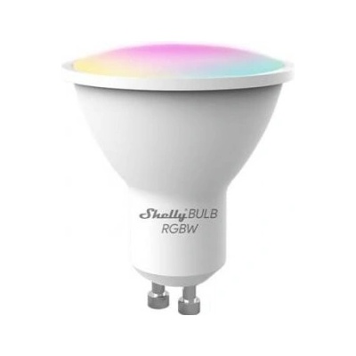Shelly DUO, RGBW GU10, WiFi chytrá žiarovka , viacfarebná Shelly RGBWW Biely