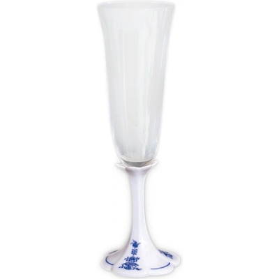 Originálny Český Porcelán Dubí Cibulák Pohárik lístočky 99B02 sekt 22,8 cm