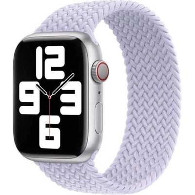Apple Оригинална текстилна каишка за Apple Watch 38мм, 40мм, 41мм, 42мм (2024) - Apple Solo Loop Braided Band Size 7 Purple Fog