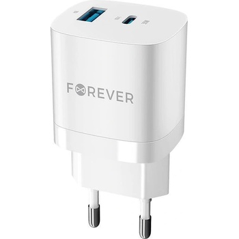 Forever Forever Зарядно TC-05 220V PD GaN USB, USB-C 33W бяло 10382