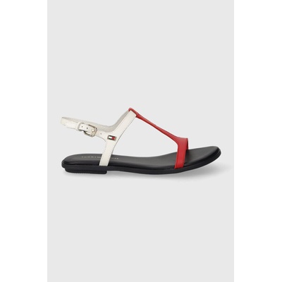 Tommy Hilfiger Кожени сандали Tommy Hilfiger TH FLAT SANDAL в тъмносиньо FW0FW07930 (FW0FW07930)