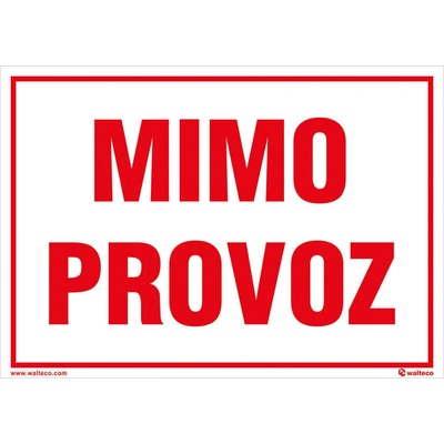 Walteco Mimo provoz, 210x148mm, formát A5, plastová tabulka 2 mm , 20071
