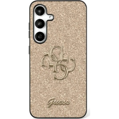 GUESS Калъф за Samsung S25 Plus, Guess Glitter 4G Metal Logo Case, Златист (GUHCS25MHG4SGD)