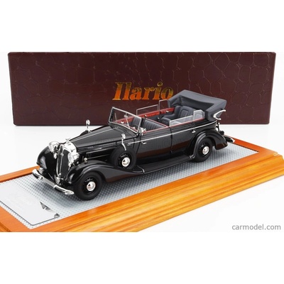 Ilario-model Horch Pullman Original Car Cabriolet Open 1937 Black 1:43