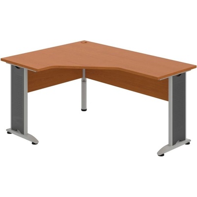 OFFICE PRO s.r.o. HOBIS kancelársky stôl pracovný tvarový, ergo pravý - CEV 60 P, čerešňa