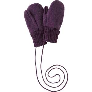 disana Детски ръкавици disana Kids' Boiled Wool Gloves - Aubergine - размер 1 (EU) (202-3097-1611)