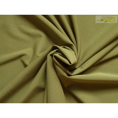 úplet scuba crepe 1067 khaki zelený