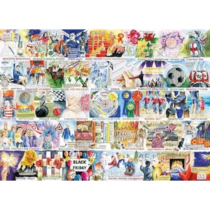 Gibsons - Puzzle A Year in Great Britain - 1 000 piese