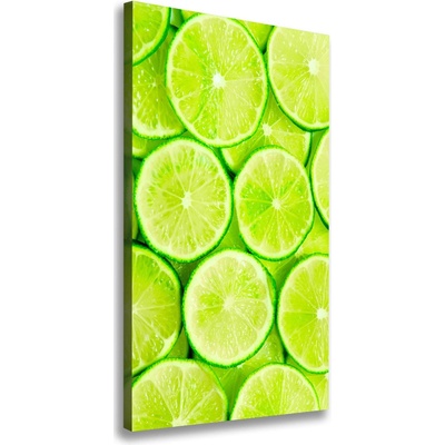 Vertikálny moderný obraz canvas na ráme Limetky 50x100 cm