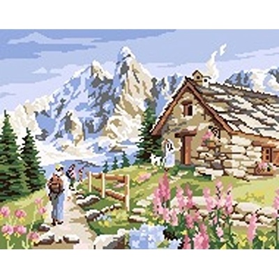 Казанлъшки гоблени Гоблен Разходка в Алпите Puppets (Унгарски)