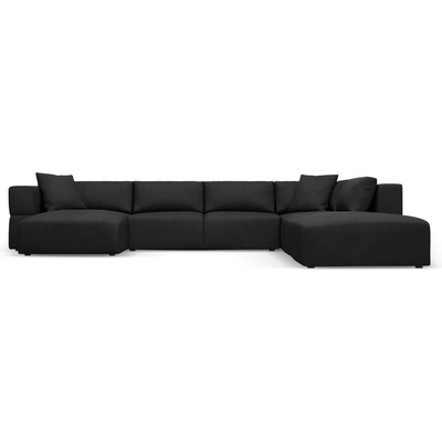 Milo Casa Черен ъгъл U-образен диван, десен ъгъл Esther - Milo Casa (MIL_UR_143_F1_ESTHER8)