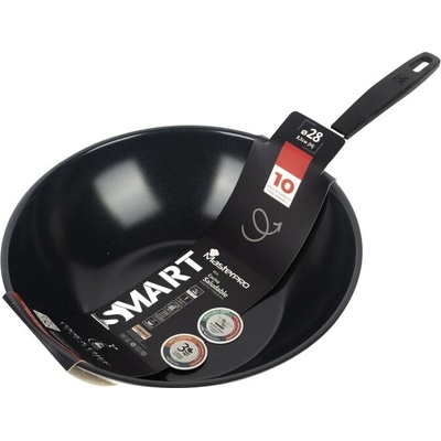 MASTERPRO Panvica WOK s nepriľnavým povrchom SMART 28 cm strieborná
