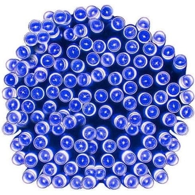 CoolCeny Vánoční osvětlení 100 LED Řetězy v 10 barvách o délce 10 metrů. Modrá