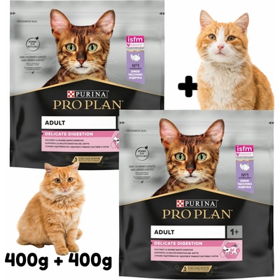 Pro Plan Delicate Digestion Adult morčacie mäso 2 x 400 g