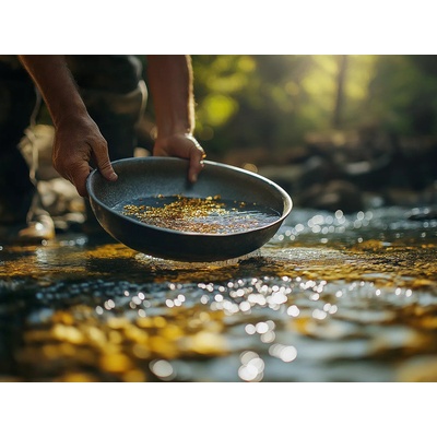 Venkovní hra: Rýžování zlata na Klondiku