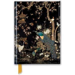 Flame Tree Publishing Ashmolean Museum: Embroidered Hanging with Peacock (Foiled Journal) | Flame Tree Studio